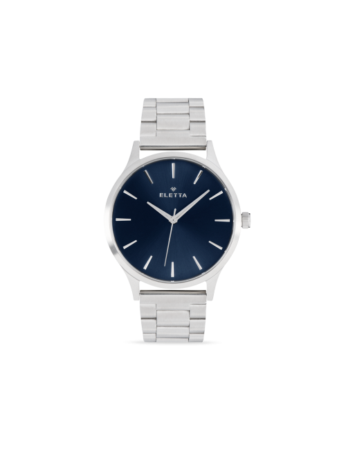 Relógio Homem New Classic XL Brushed Steel & Blue