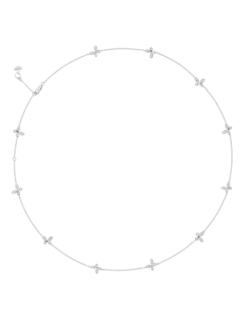 Colar Butterfly Petite Ouro Branco e Diamantes