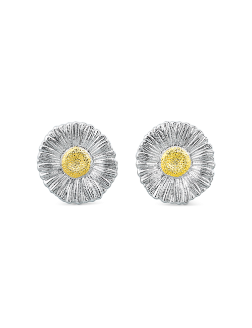 Brincos Blossoms Daisy Prata e Vermeil