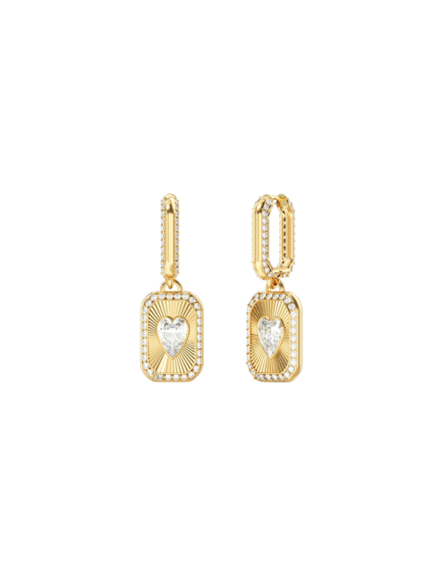 Brincos Crystal Love Dourados
