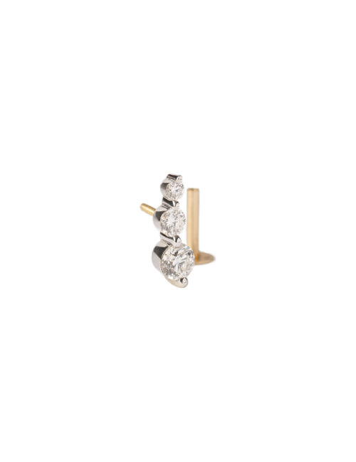 Piercing EveMini Ouro 3 Diamantes