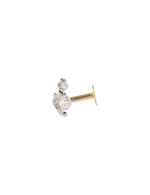 Piercing Eve Mini Ouro Diamantes