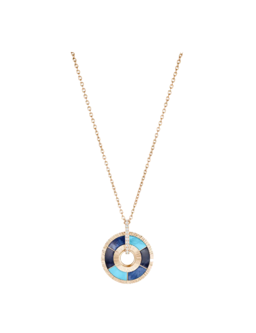 Colar Possession Ouro Rosa, Diamantes E Pedras Preciosas