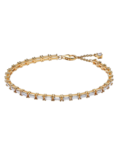Pulseira de Ténis Baguette Cintilante