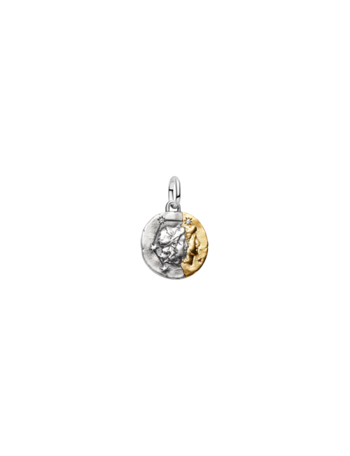 Conta Medalhão Zodíaco Gémeos