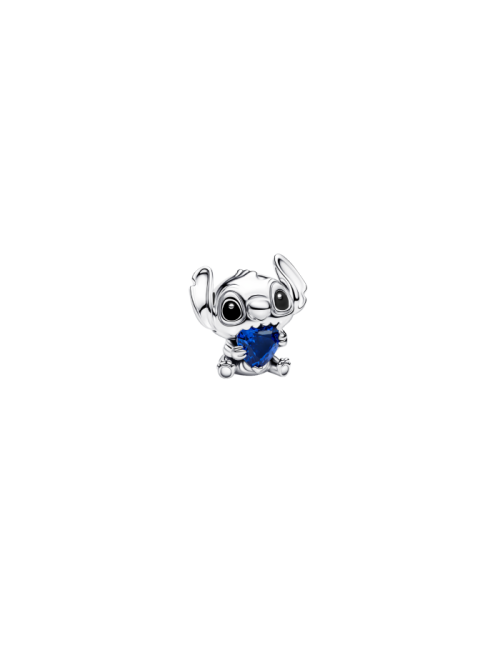 Conta Coração Azul Stitch Disney