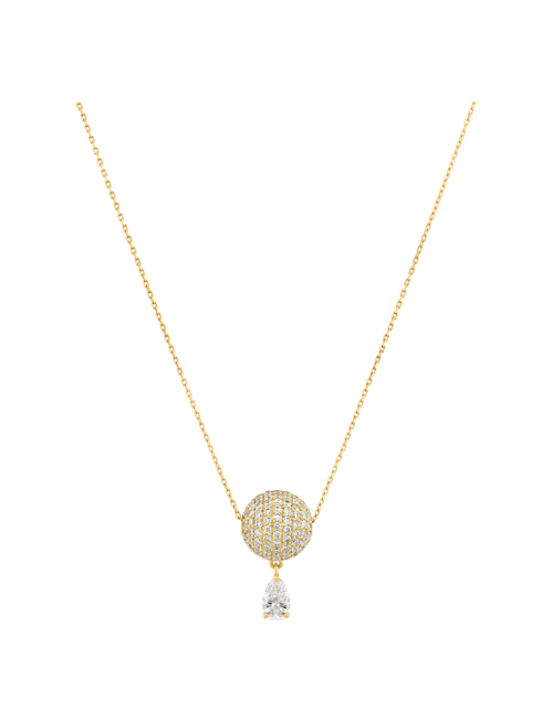 Colar Love Is In The Air Large em Ouro Amarelo Com Diamantes