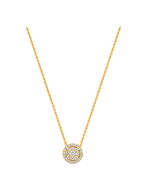Colar Épure Halo Ouro Amarelo e Diamantes
