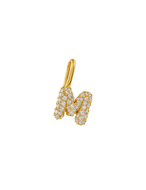 Pendente Letters Collection Ouro Amarelo E Diamantes Letra M
