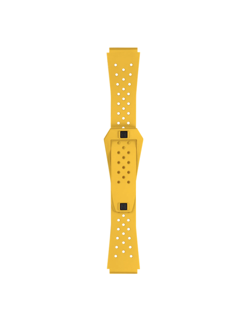 Bracelete Tissot Oficial Sideral Borracha Amarela