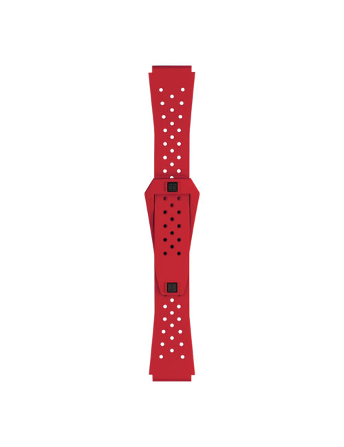 Bracelete Tissot Oficial Sideral Borracha Vermelha