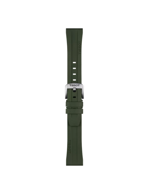 Bracelete Tissot Oficial Borracha Kaki