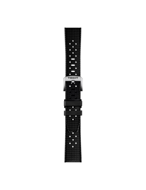 Bracelete Tissot Oficial Borracha Preta