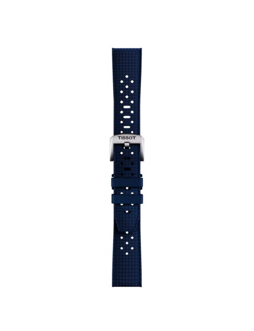 Bracelete Tissot Oficial Borracha Azul