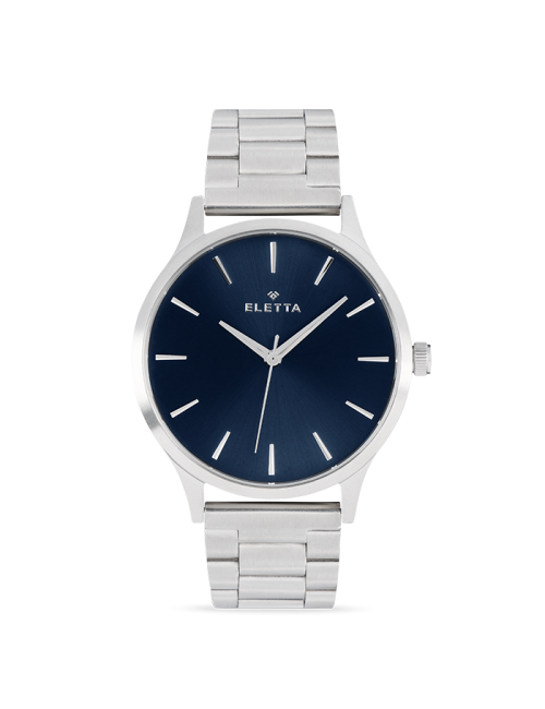 Relógio Homem New Classic XL Brushed Steel & Blue
