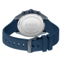 Relógio Velocity Cronógrafo Aço IP Azul Silicone
