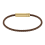 Pulseira Homem Pele e Aço Ares Air imagem 2