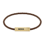 Pulseira Homem Pele e Aço Ares Air imagem 1