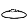Pulseira Homem Aço e IP Preto Liam
