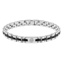 Pulseira Homem Aço e IP Preto Archer