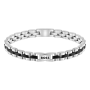 Pulseira Homem Aço e IP Preto Archer