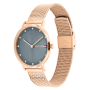 Relógio Mulher Aço Dourado Rosa