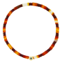 Pulseira Eye Ouro Amarelo E Ágata Vermelha