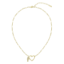 Colar Mulher Aço Dourado Love My Croc