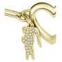 Pulseira Mulher Aço Dourado Love My Croc