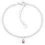 Pulseira Mulher Aço e Cristais