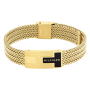 Pulseira Homem Malha Aço Dourado