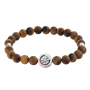 Pulseira Homem Aço e Olho Tigre