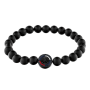 Pulseira Homem Aço IP Preto e Onix