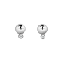 Set Brincos Senhora prateados