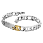 Pulseira Homem em Aço e Dourado