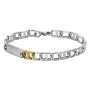 Pulseira Homem em Aço e Dourado