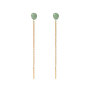 Brincos Green Aventurine Lyra
