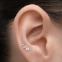 Piercing EveMini Ouro 3 Diamantes