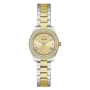 Relógio Feminino Mini Luna Bicolor com Brilhantes