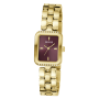 Relógio Feminino Isla Dourado e Bordeaux