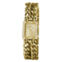 Relógio Feminino Micro Mod Dourado com Brilhantes