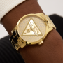 Relógio Masculino Badge Dourado