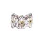 Anel Blossoms Prata e Vermeil com Diamantes