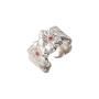Anel Blossoms Eternelle Prata e Vermeil com Safiras Rosa