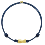 Pulseira Long Drill Navy Ouro Amarelo