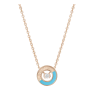 Colar Possession Ouro Rosa, Turquesa E Diamante