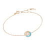 Pulseira Possession Ouro Rosa, Turquesa E Diamante