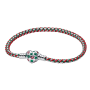 Pulseira de Corrente Caixa Cordão Menta