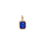 Conta Pendente Hexágono Azul Celestial