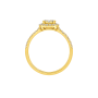 Anel Épure Halo Ouro Amarelo e Diamantes